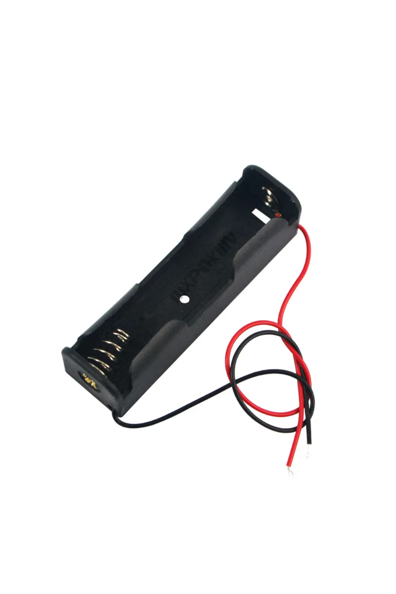 18650 Tekli Pil Yuvası Kablolu 3.7V Pil Tutucu Şarj Kutu Aparatı (5 Adet)