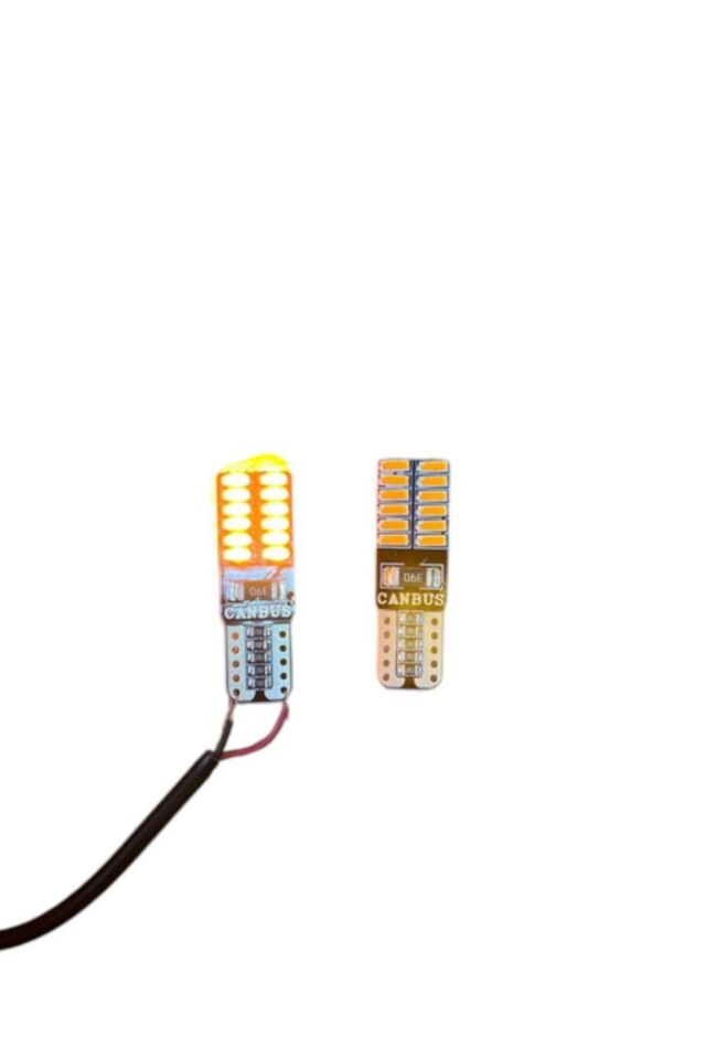T10 24 Ledli Dipsiz Canbus Sarı ( Amber ) LED Park Plaka Tavan Aydınlatma Ledi ( 2 Adet )