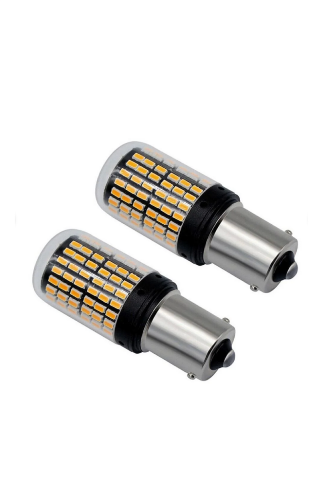 144 Led Tek Duy Oto Led Ampülü Turuncu Güçlü Işık Tak Kullan ( 2 Adet )