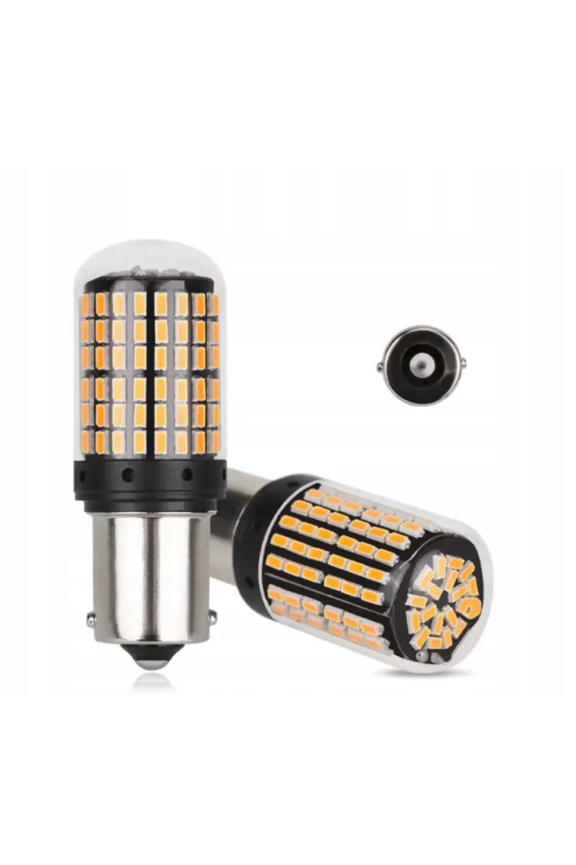 144 Led Tek Duy Oto Led Ampülü Turuncu Güçlü Işık Tak Kullan ( 2 Adet )