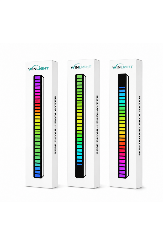Sese Duyarlı RGB LED Ekolayzer - 32 LED Müzik Ritim Işığı USB