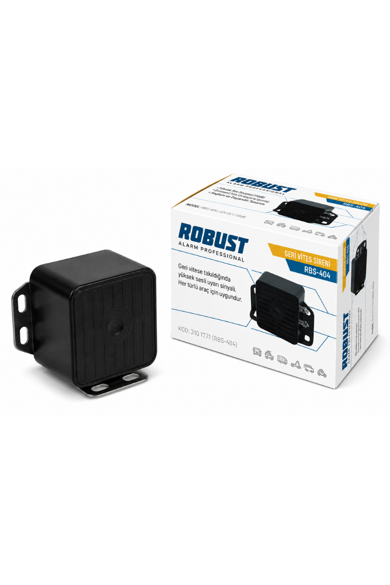 12V Geri Vites Sireni RBS-404 Evrensel Geri Vites İkaz Kornası 110 dB