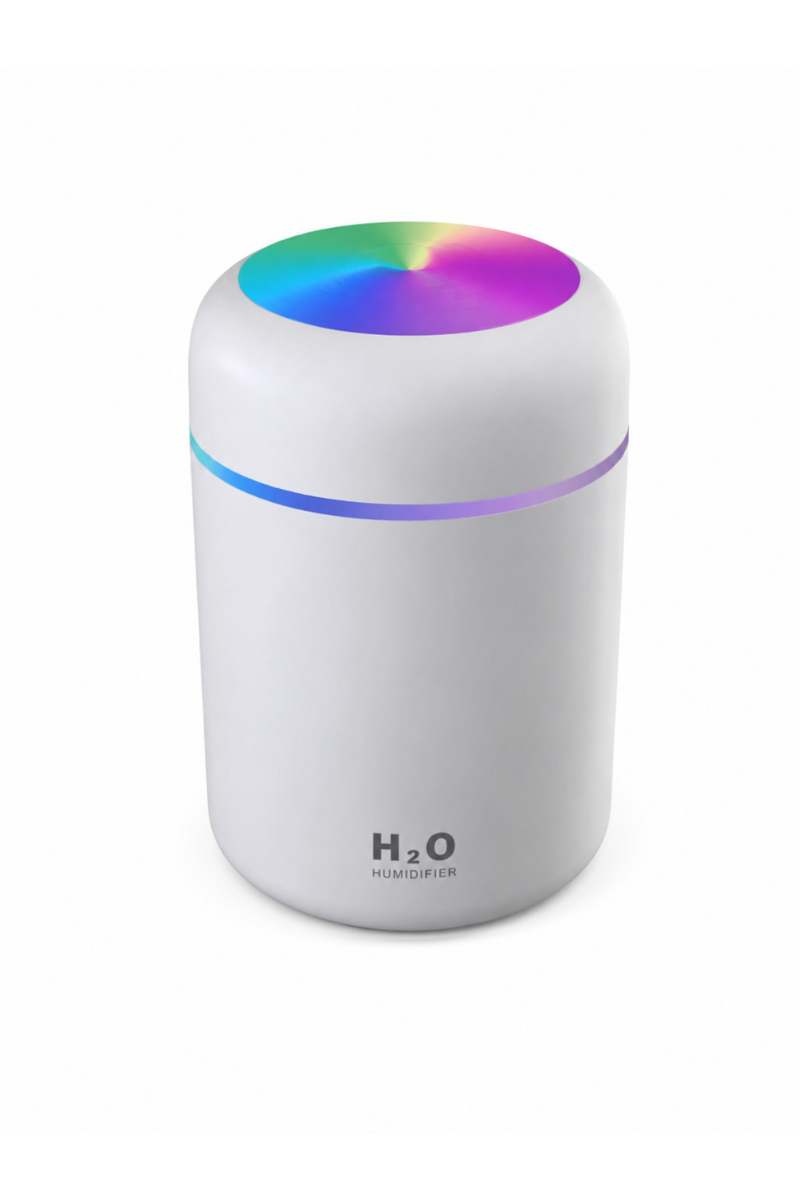 Mini Hava Nemlendirici Ultrasonik Aromaterapi Difüzörü RGB Işıklı Masaüstü Nemlendirici