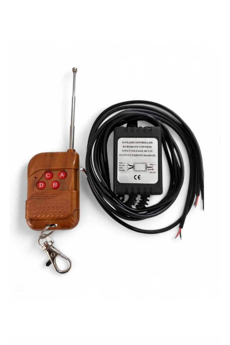 12V 16 Fonksiyonlu Çakar Kumanda Uzaktan Kumandalı LED Çakar Kontrol Modülü