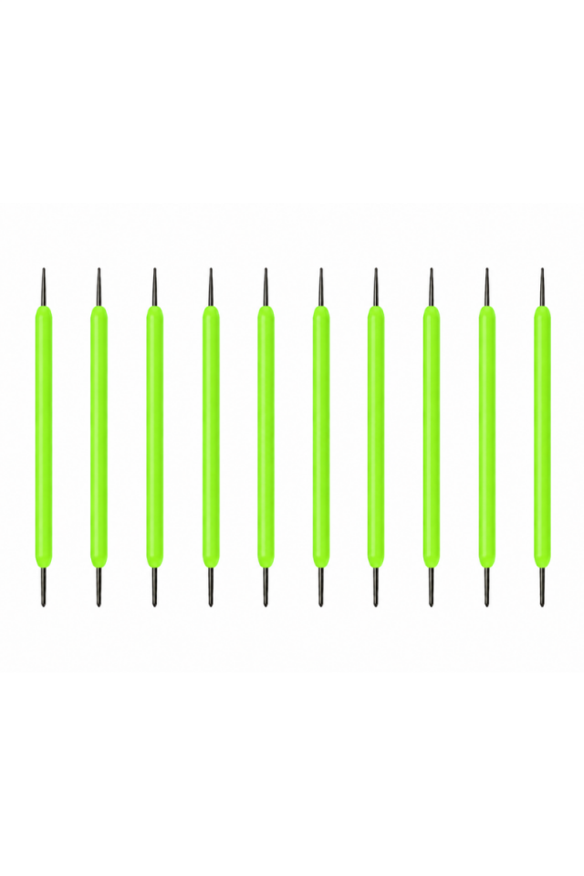 3 Volt 60MM Yeşil Esnek LED Filament Retro Tungsten Görünümlü Dekoratif Filament (5 Adet)
