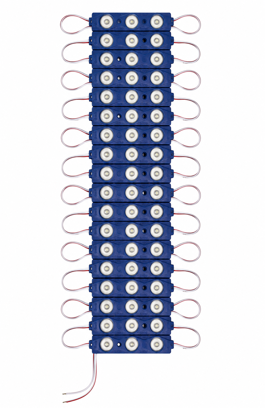 3 Lensli Modül Led Turkuaz 12 Volt 1.2 Watt 2835 ( 10 Adet )