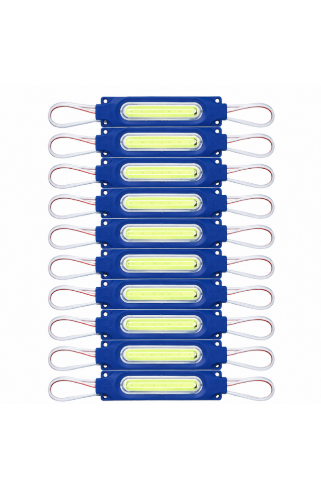 12 Volt 2 Watt Cob Led Modül Turkuaz (10 Adet)