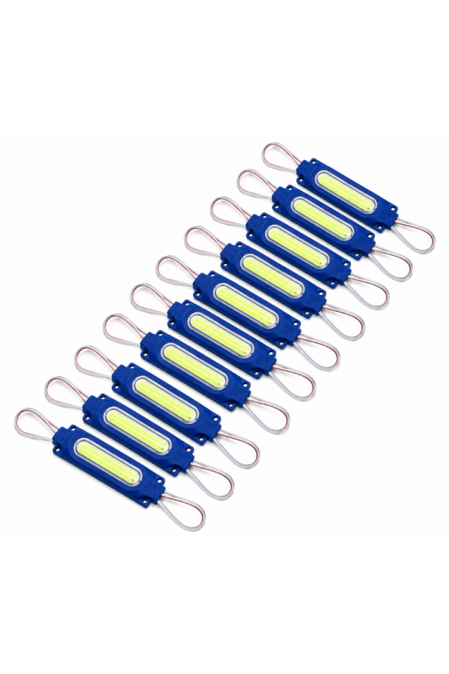12 Volt 2 Watt Cob Led Modül Turkuaz (10 Adet)