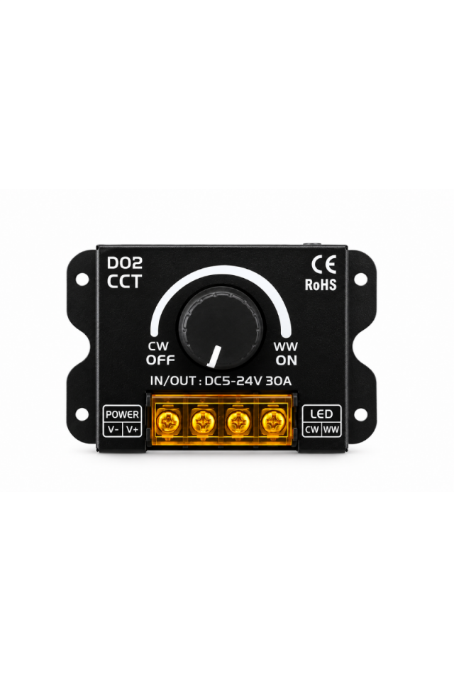 17 Tuş Kumandalı 2 Kanallı 5-24V CCT-Tunable Led Dimmer Kontrol Kumandası