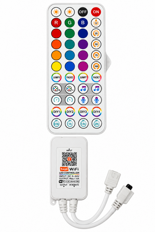 Tuya Destekli 5-24V WiFi RGB Şerit Led Kontrol Cihazı