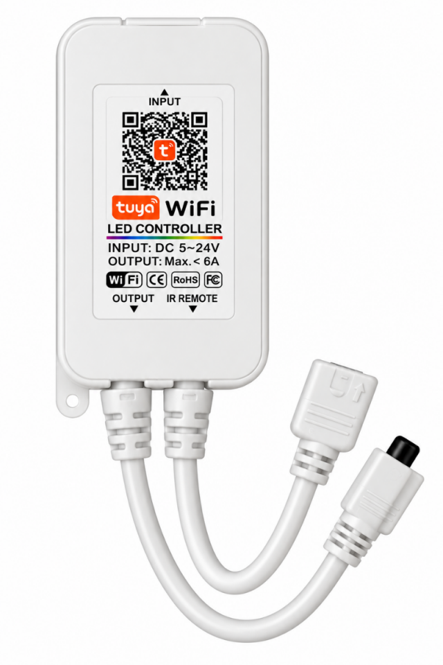 Tuya Destekli 5-24V WiFi RGB Şerit Led Kontrol Cihazı