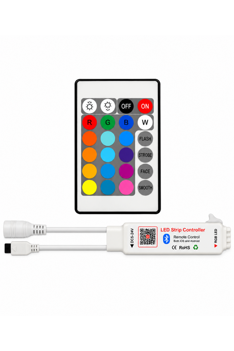 RGB Şerit Led Kontrol Cihazı 5-24V Tuya Destekli Bluetooth Modülü