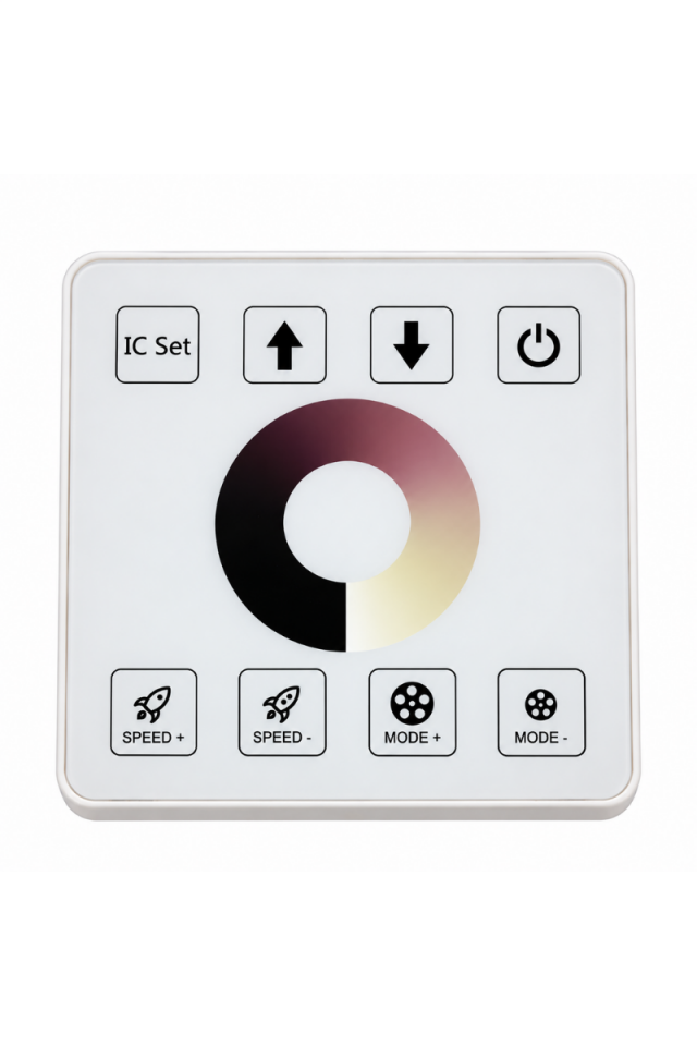 12-24V Kablosuz Duvar Tipi Tek Renk Pixel Şerit Led Kontrol Paneli