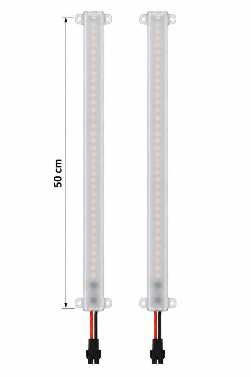 220V Opak Cam Kasalı 4014 Dim Edilebilir 50 CM Beyaz Çubuk Bar Led
