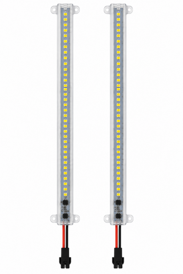 220V Şeffaf Cam Kasalı 4014 Dim Edilebilir 50 CM Beyaz Çubuk Bar Led