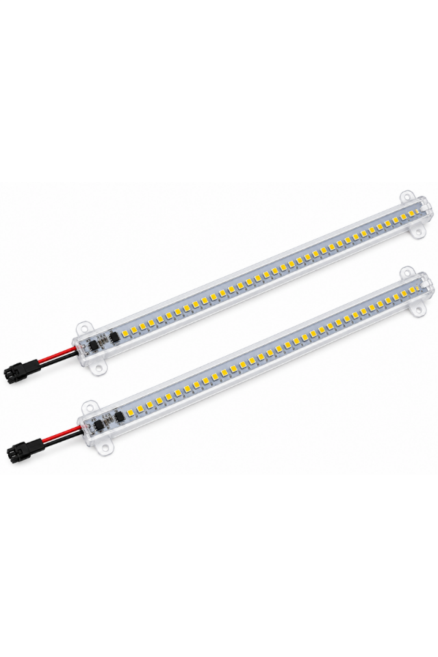 220V Şeffaf Cam Kasalı 4014 Dim Edilebilir 1 Mt. Beyaz Çubuk Bar Led