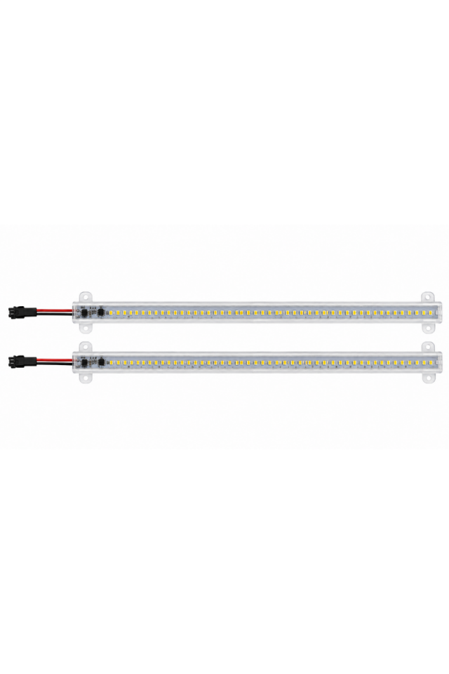 220V Şeffaf Cam Kasalı 4014 Dim Edilebilir 1 Mt. Beyaz Çubuk Bar Led