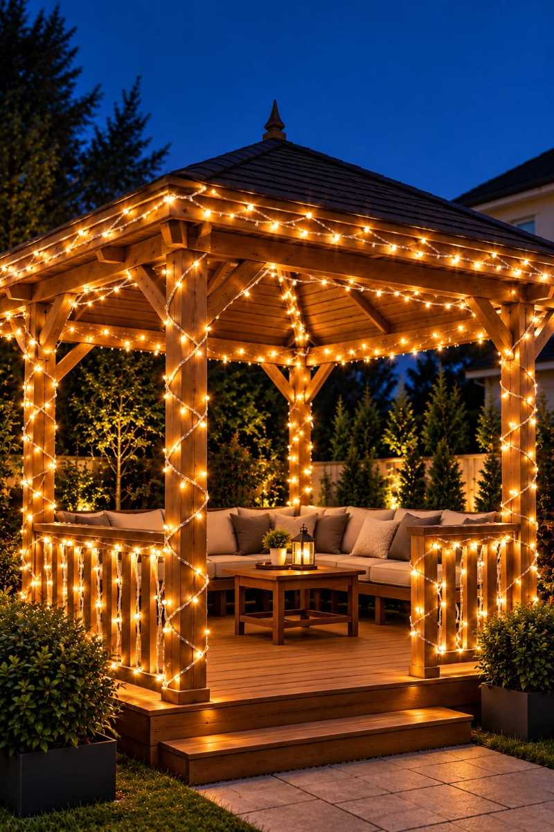 10 Metre 100 LED Gün Işığı İp Led IP67 Suya Dayanıklı 220V Düz Dekoratif Yılbaşı Süsü ve Dış Mekân Aydınlatması
