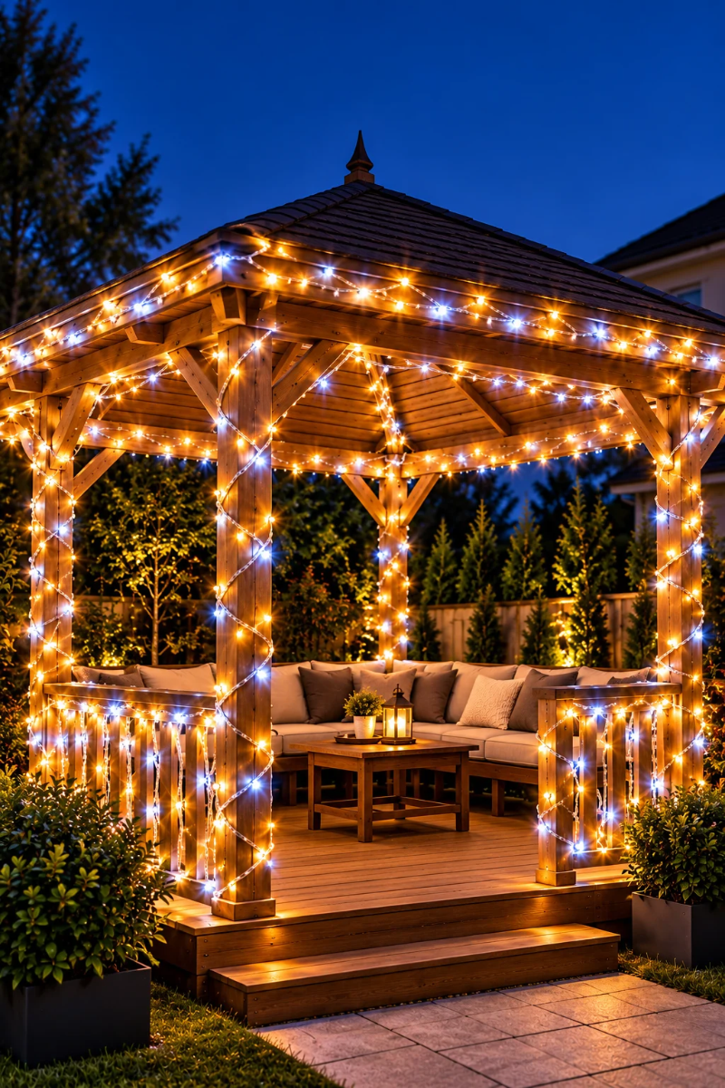 10 Metre 100 Led Gün Işığı Flaşlı İp Led IP67 Suya Dayanıklı 220V Dekoratif Yılbaşı Süsü ve Dış Mekân Aydınlatması